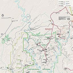 Canyonlands National Park Map United States Map