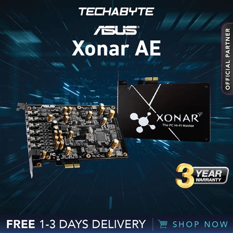 Asus Xonar Ae Pci E Sound Card Shopee Singapore