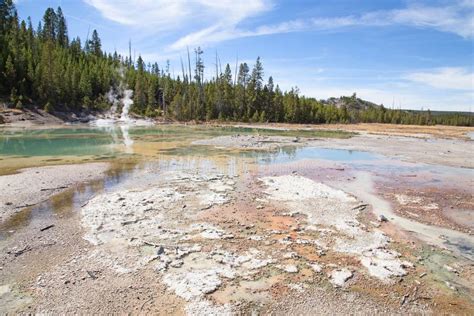 Norris geyser basin stock photo. Image of norris, boiling - 124114080