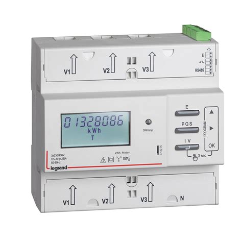 Compteur modulaire triphasé EMDX³ MID raccordement direct 125A 6