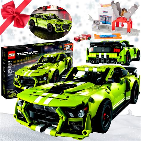 LEGO Technic FORD MUSTANG SHELBY 42138 klocki+Tor wyścigowy HOT WHEELS ...