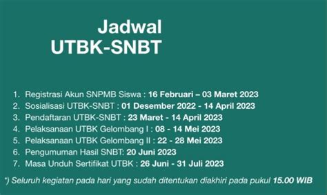 PENDAFTARAN UTBK SNBT 2023 SEGERA DIBUKA CATAT TANGGALNYA Siarindo Media