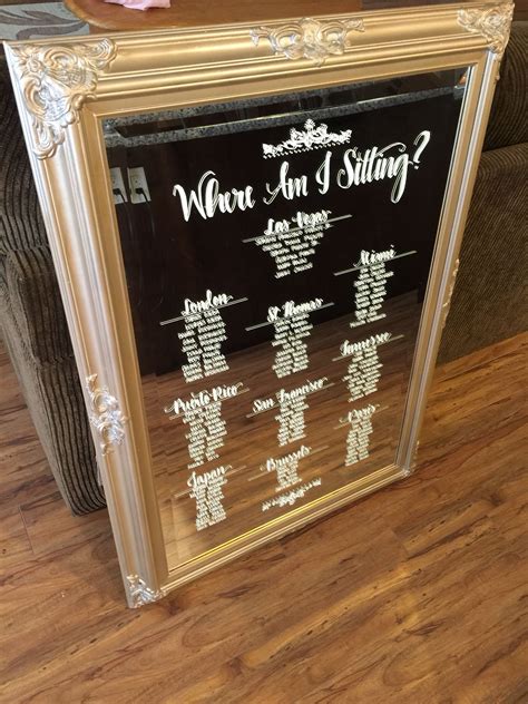 Create The Perfect Mirror Seating Chart For Your Wedding