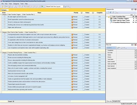 Transition Plan Template Business Mentor