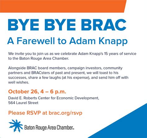 Rsvp Baton Rouge Area Chamber Brac