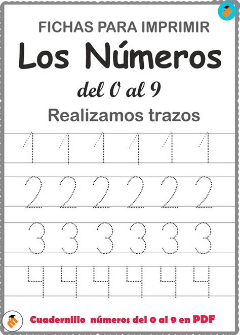 Librito Trazos De Los Números 0 Al 9 Libro De Los Numeros Cuadernos Libros De Lectoescritura