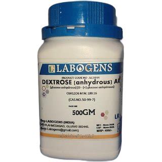 Buy DEXTROSE ANHYDROUS AR ACS 500 GM Online Get 18 Off