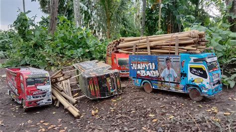 NASIB BURUK SOPIR HANDALMOBIL TRUK OLENG MAINAN BERMUATAN BAMBU