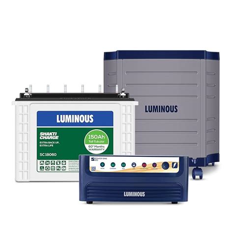 Luminous Inverter Battery Combo Power Sine Pure Sine Wave Va