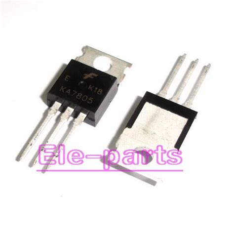 50 PCS KA7805ETU TO-220 KA7805 3-Terminal VoltageRegulator | eBay