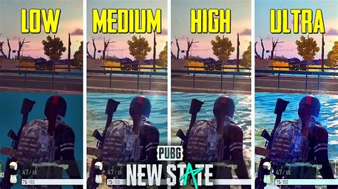 PUBG New State Low Medium High Ultra Graphics Android IOS YouTube