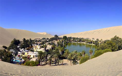 Oasis De Huacachina Desierto De Ica Mapa