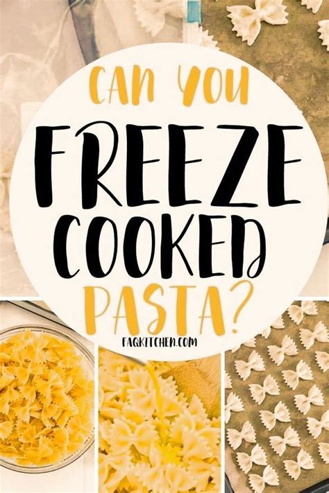 Can You Freeze Cooked Pasta Yes Heres How Lunches And Dinners