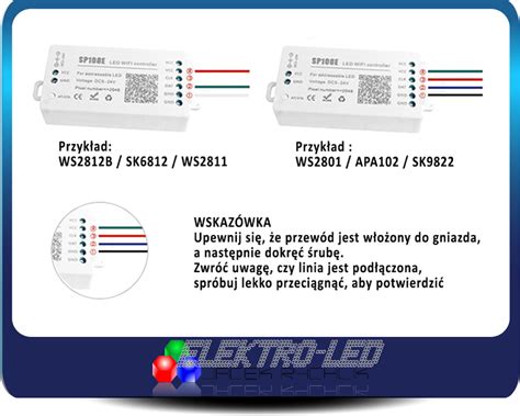 Kontroler led cyfrowy SP108E RGB / RGBW