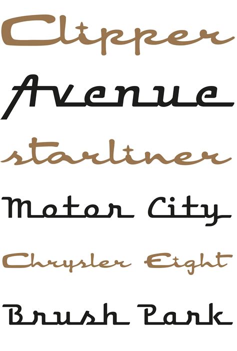 Two Typefaces Inspired By The Car Lettering Of The Motor City In