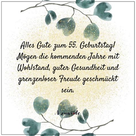 90 Neu Glückwünsche zum 55 Geburtstag für Frauen Männer