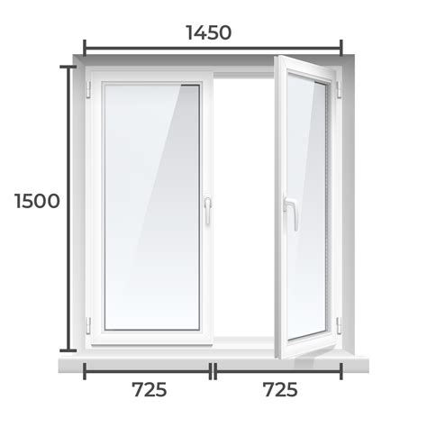 Окно ПВХ двухкамерный стеклопакет 1500x1450 2 камерный профиль купить в ...