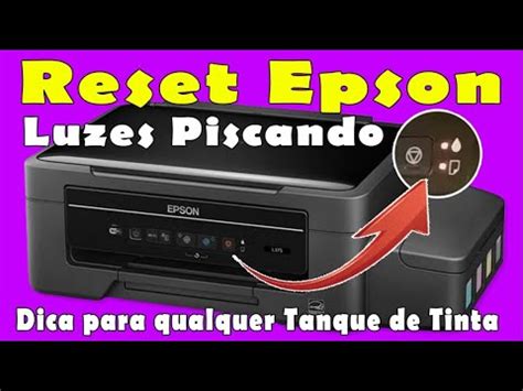 RESET EPSON L355 L375 L475 e outras Tanque de Tinta FIM DA VIDA ÚTIL DA