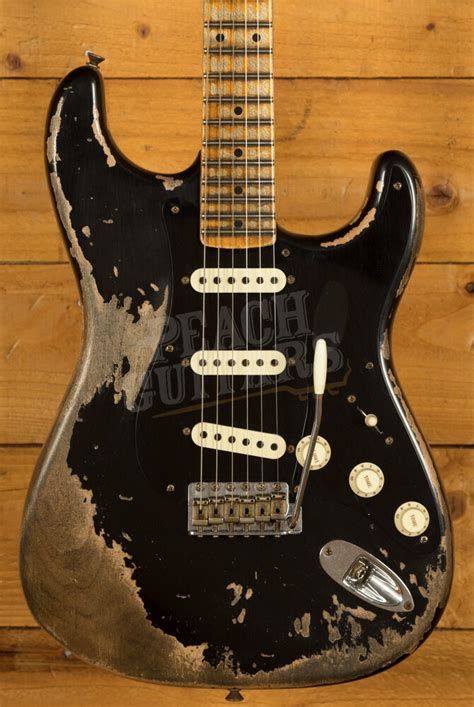 Fender Custom Shop Poblano Strat Super Heavy Relic Aged Black