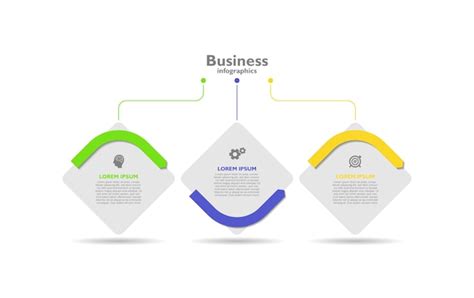 Premium Vector Business Infographic Template Design Three Step