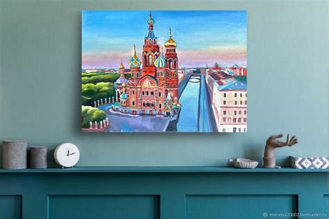 Картина Санкт-Петербург Пейзаж Питер Картина Спас на крови 30х40см в ...