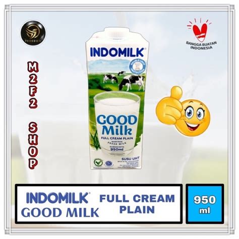 Susu Indomilk Good Milk Kotak Uht Full Cream Plain Ml Kemasan