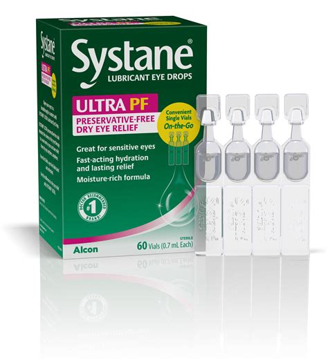 Systane Ultra Lubricant Single Use Eye Drop Vials 60 Count