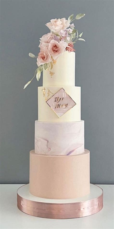 50 Romantic Wedding Cakes Love S Sweet Symphony 4 Tier Cake Marble