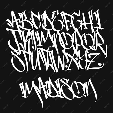 Premium Vector Marker Graffiti Font Handwritten Typography Vector