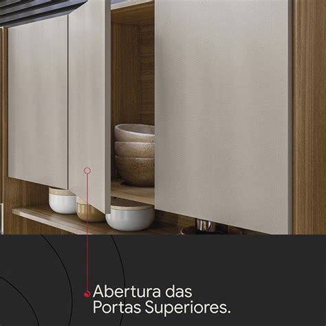 Cozinha Compacta 10 Portas 2 Gavetas 98221 Amendola Nude Prime Tx Demobile MadeiraMadeira