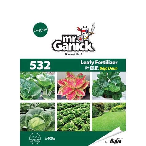 Baba Mr Ganick Organic Leafy Fertilizer Sf Kg