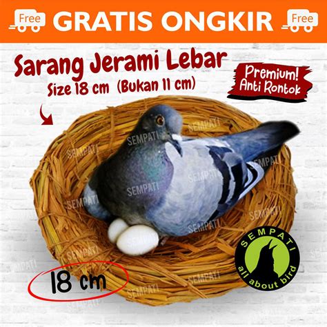 Jual TARANGAN SARANG SUSUH SERAT JERAMI UKURAN SEDANG TEMPAT BERTELUR