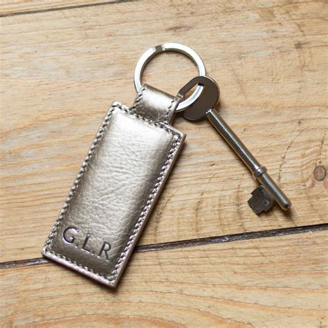 Personalised Leather Key Ring By Pepper Alley Notonthehighstreet