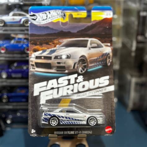 Jual Hot Wheels Fast Furious Brian OConner Nissan Skyline GT R BNR34 HW Silver Series