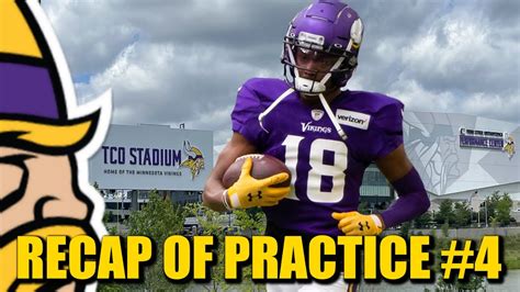 Minnesota Vikings Training Camp Practice 4 Fans Are Back The Justin Jefferson Show Youtube