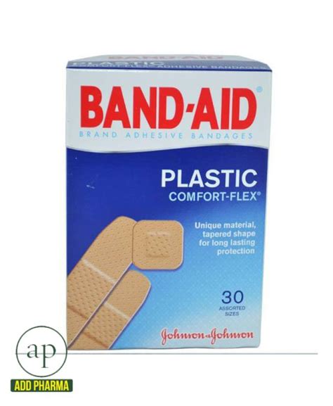 Band Aid Bandages Plastic Comfort Plasters 30ct Addpharma