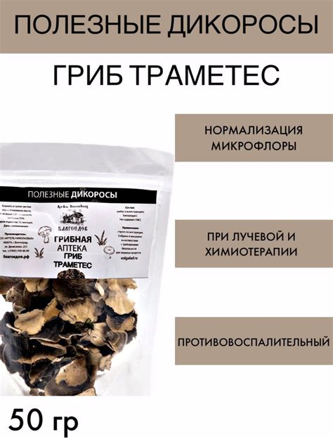 Гриб Траметес цельный, 50 г - купить с доставкой по выгодным ценам в ...