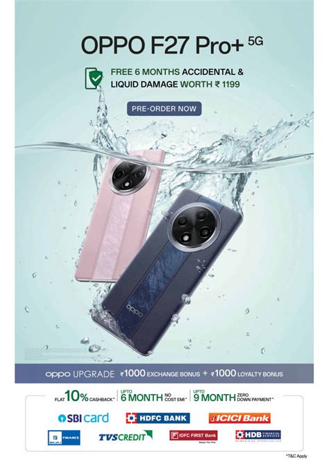 Oppo Introduces F27 Pro 5g Indias First Ip69 Rated Super Rugged Monsoon Ready Phone Oppo India