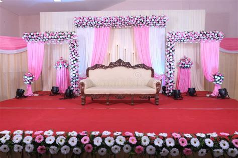 Wedding Stage Decoration with Colorful Flowers Stock Image - Image of background, cloth: 249436723