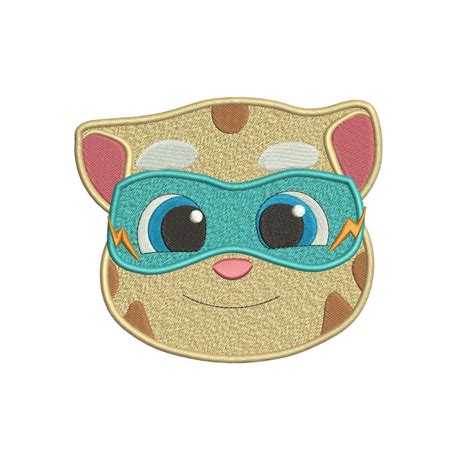 Talking Tom Hero Ginger Embroidery Design