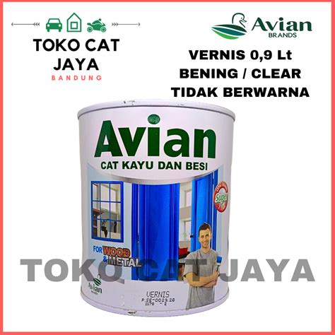 Jual AVIAN VERNIS Bening CAT KAYU BESI 0 9Lt 1 KG Shopee Indonesia