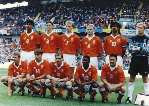 Holland Team Group At The 1992 European Championship Frank Rijkaard