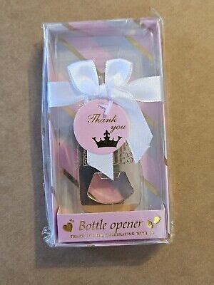 Pink Gold Baby Shower Bottle Opener Pcs Gift Set For Girls