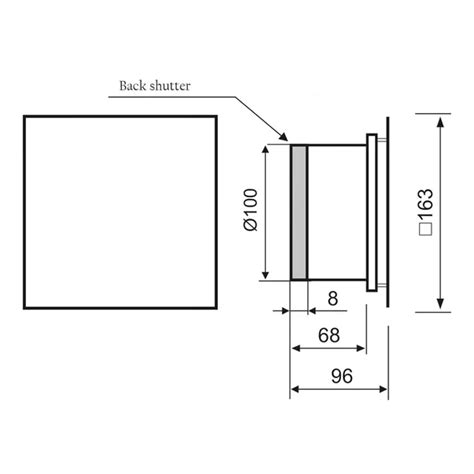 Ventilator Baie Mmotors Mmp Auriu Sticla Cu Evacuare W