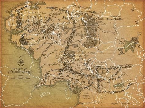 Middle Earth With European Countries At The Same Scale Hobbiton