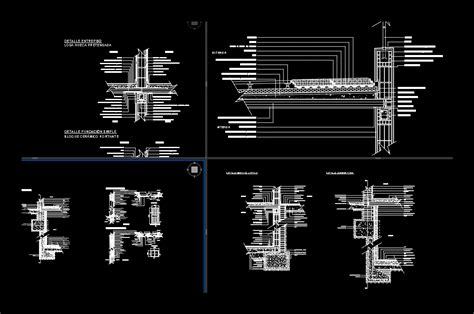 Dettaglio A Doppia Parete Con Camera D Aria In Autocad Libreria Cad