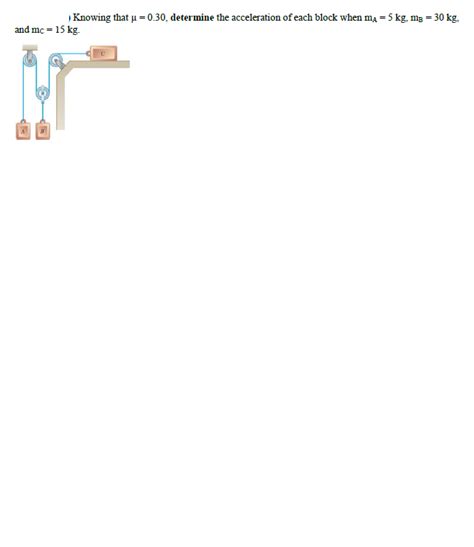 Solved Knowing that μ-0.30, determine the acceleration of | Chegg.com 