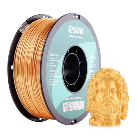 Esun Esilk Pla Gold Mm D Printing Filament Sample D Filaprint