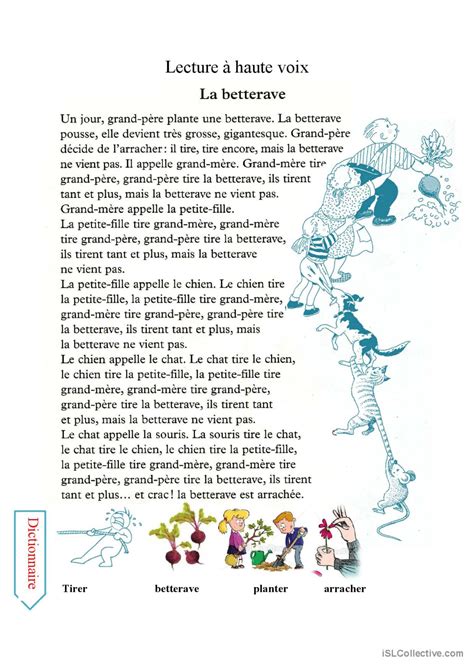 Lecture compréhension générale de l Français FLE fiches pedagogiques