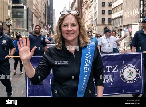 Queens Borough District Attorney Melinda Katz marches at Celebrate ...